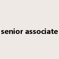 senior associate是什么意思