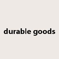 durable goods是什么意思