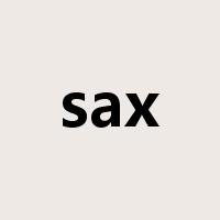 sax是什么意思