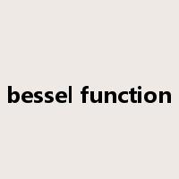 bessel function是什么意思