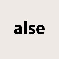 alse是什么意思