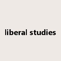 liberal studies是什么意思
