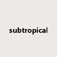 subtropical是什么意思