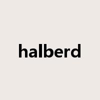 halberd是什么意思