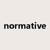 normative是什么意思