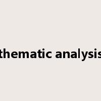 thematic analysis是什么意思