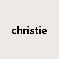 christie是什么意思