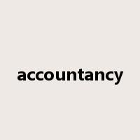 accountancy是什么意思