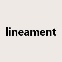 lineament是什么意思