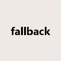 fallback是什么意思