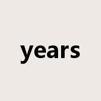 years是什么意思