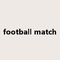 football match是什么意思