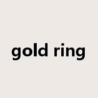 gold ring是什么意思