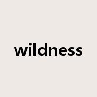 wildness是什么意思