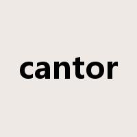 cantor是什么意思