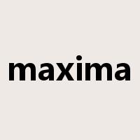 maxima是什么意思