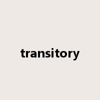 transitory是什么意思