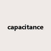 capacitance是什么意思