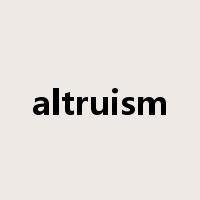 altruism是什么意思