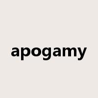 apogamy是什么意思