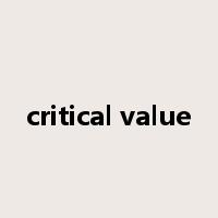 critical value是什么意思