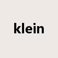 klein是什么意思
