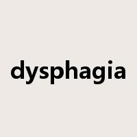 dysphagia是什么意思