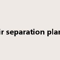 air separation plant是什么意思