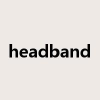 headband是什么意思