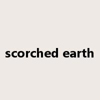 scorched earth是什么意思