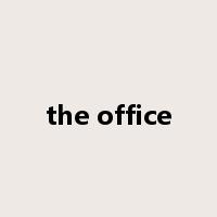 the office是什么意思