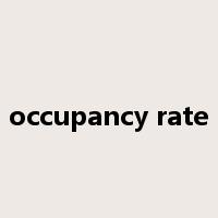 occupancy rate是什么意思