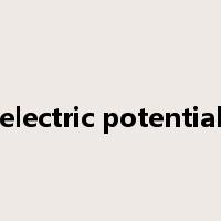 electric potential是什么意思