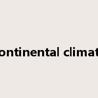 continental climate是什么意思