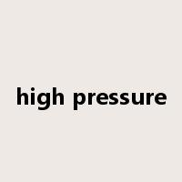 high pressure是什么意思