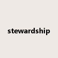 stewardship是什么意思