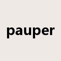 pauper是什么意思
