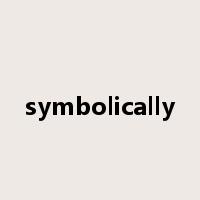 symbolically是什么意思