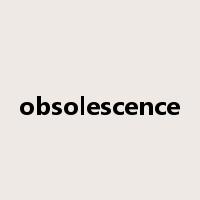 obsolescence是什么意思