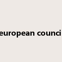 european council是什么意思