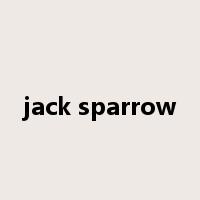 jack sparrow是什么意思