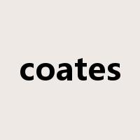coates是什么意思