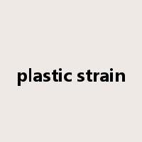 plastic strain是什么意思