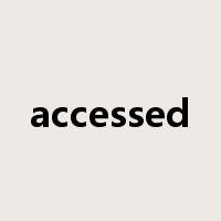 accessed是什么意思