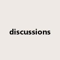 discussions是什么意思