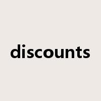 discounts是什么意思