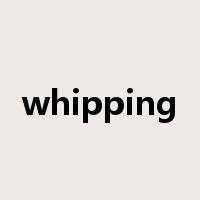whipping是什么意思