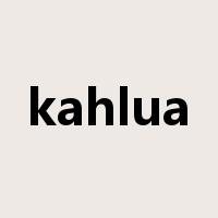 kahlua是什么意思