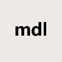 mdl是什么意思