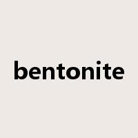 bentonite是什么意思